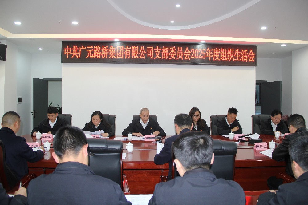 路桥集团党支部召开2025年度组织生活会